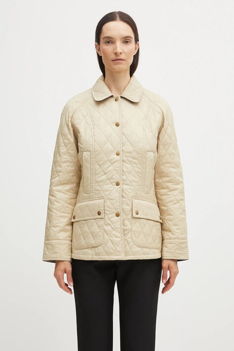 Barbour kurtka damska kolor beżowy przejściowa