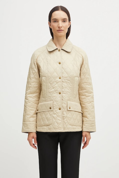 Μπουφάν Barbour χρώμα: μπεζ