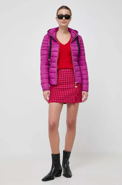 Morgan kurtka damska kolor fioletowy przejściowa