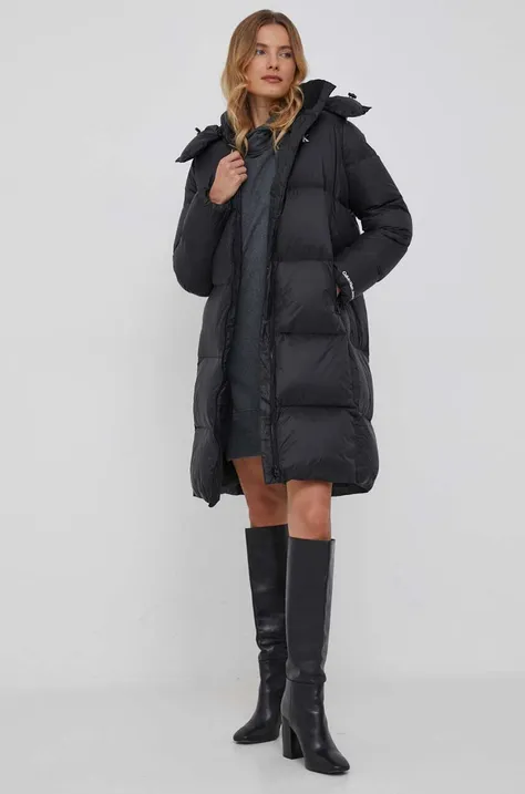 Calvin Klein Jeans kurtka puchowa damska kolor czarny zimowa