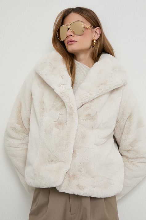 Bunda Morgan dámska, béžová farba, prechodná