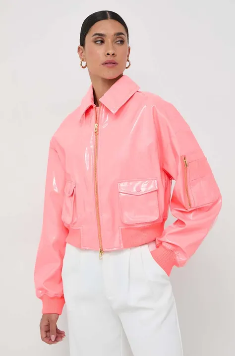 Μπουφάν bomber MAX&Co. x Anna Dello Russo γυναικείο, χρώμα: ροζ