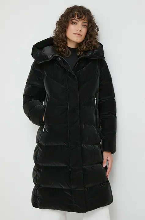 Pernata jakna Hetrego za žene, boja: crna, za zimu