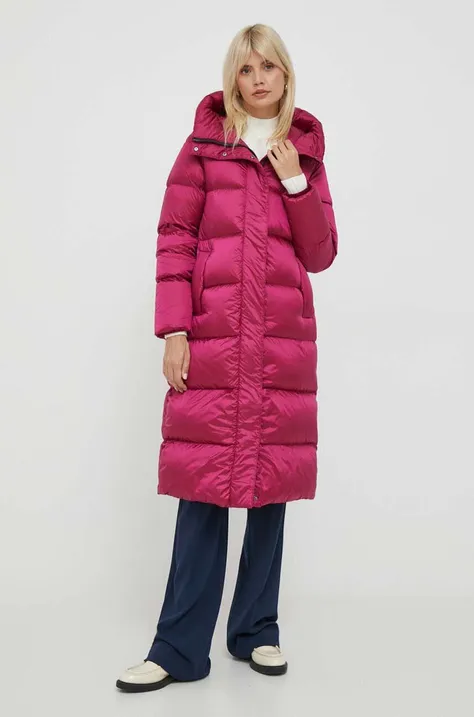 Hetrego kurtka puchowa damska kolor różowy zimowa