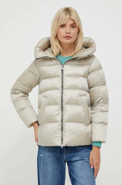 Пухова куртка Hetrego жіноча колір бежевий зимова