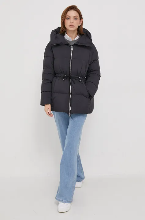 Пухова куртка Hetrego жіноча колір чорний зимова