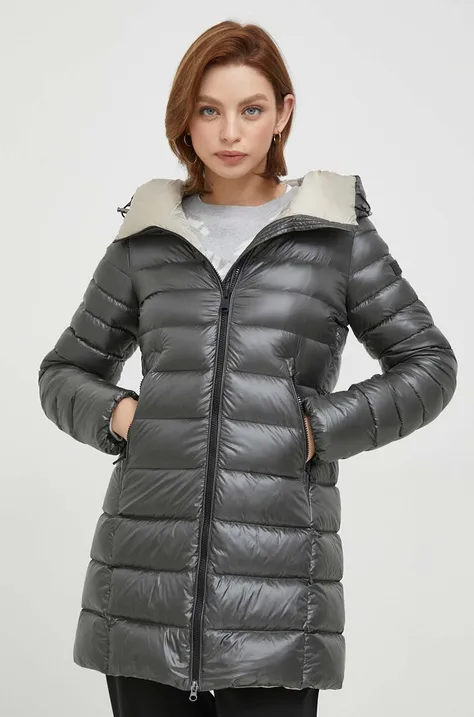 Pernata jakna Hetrego za žene, boja: siva, za zimu