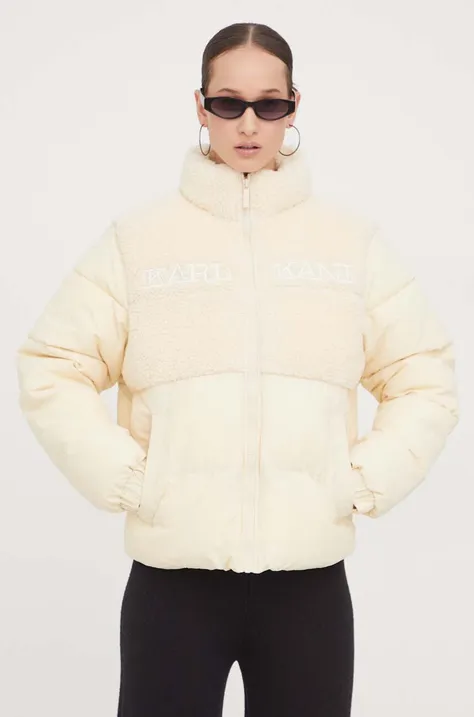 Куртка Karl Kani жіноча колір бежевий зимова