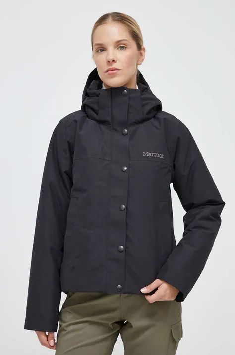 Спортивна пухова куртка Marmot Chelsea колір чорний зимова