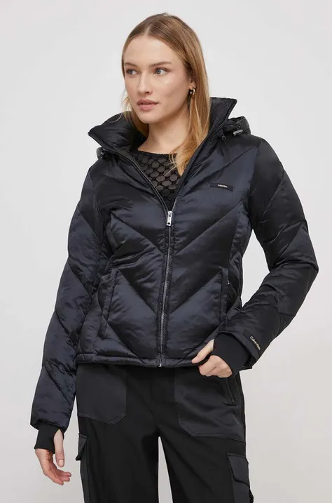 Куртка Calvin Klein жіноча колір чорний зимова
