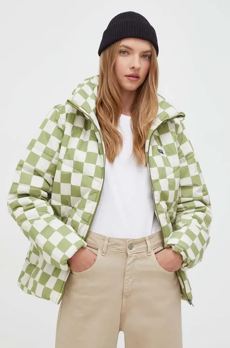 Куртка Vans жіноча колір зелений перехідна