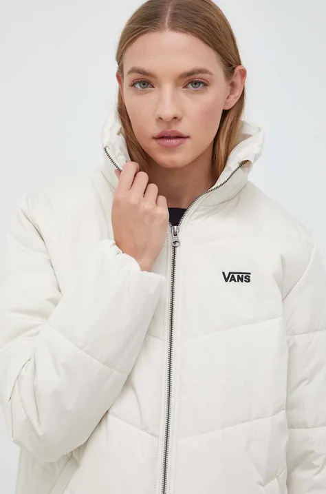 Куртка Vans жіноча колір бежевий перехідна