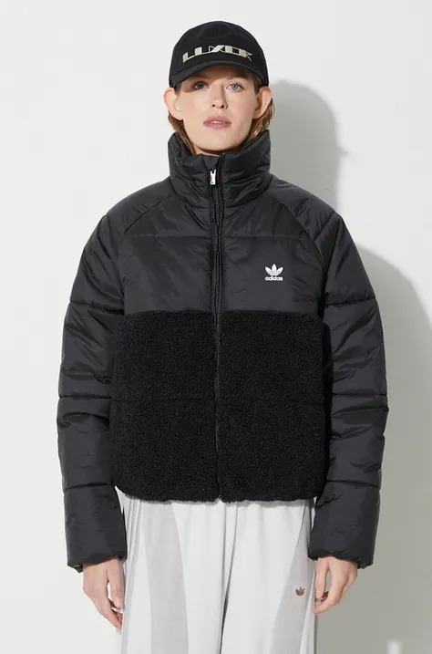 Куртка adidas Originals Polar Jacket жіноча колір чорний зимова IS5257