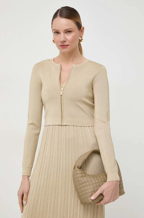 MICHAEL Michael Kors cardigan culoarea auriu, light