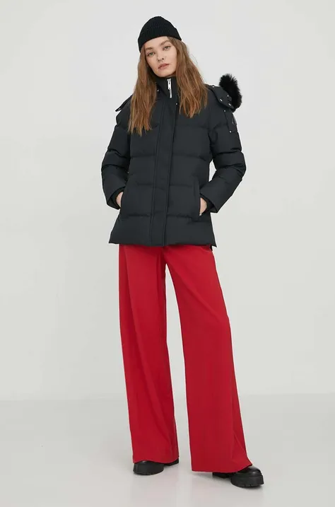 Пухова куртка MOOSE KNUCKLES жіноча колір чорний зимова