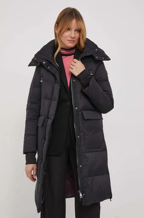 Pernata jakna Tiffi za žene, boja: crna, za zimu