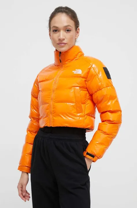 Куртка The North Face жіноча колір помаранчевий зимова