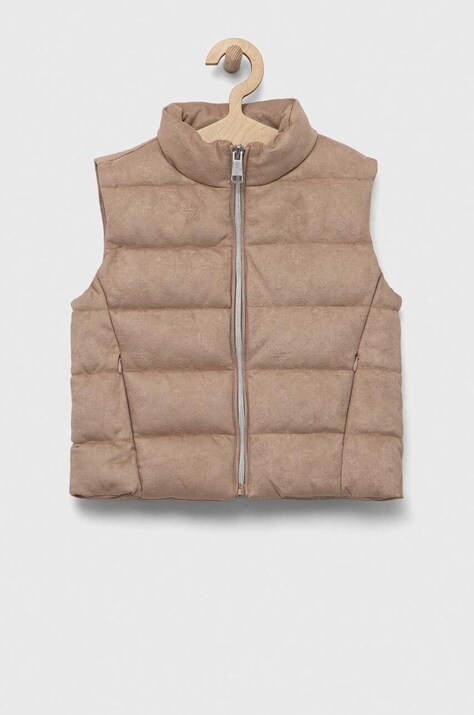 Дитяча безрукавка Guess колір бежевий