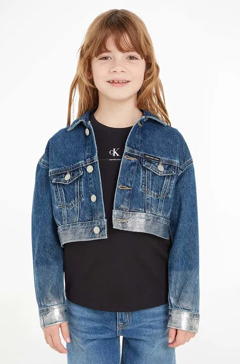 Calvin Klein Jeans geaca de blugi pentru copii
