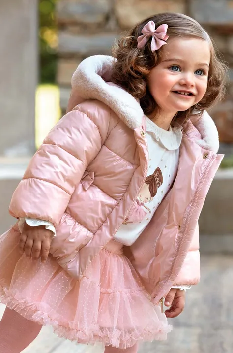 Куртка для немовлят Mayoral колір рожевий