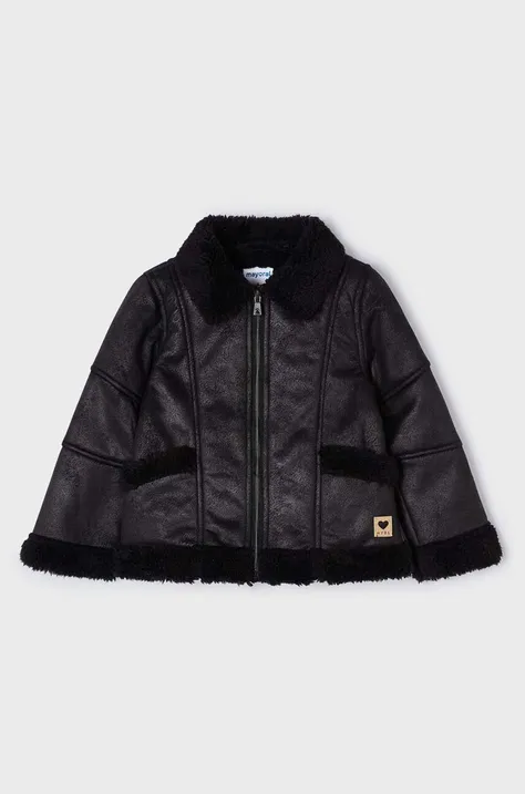 Дитяча куртка Mayoral колір чорний