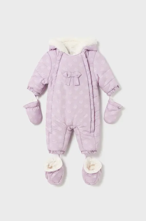 Комбінезон для немовлят Mayoral Newborn колір фіолетовий