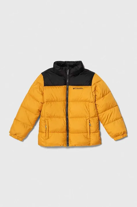 Columbia kurtka dziecięca U Puffect Jacket kolor żółty