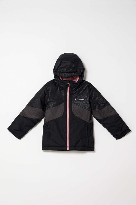 Detská bunda Columbia čierna farba