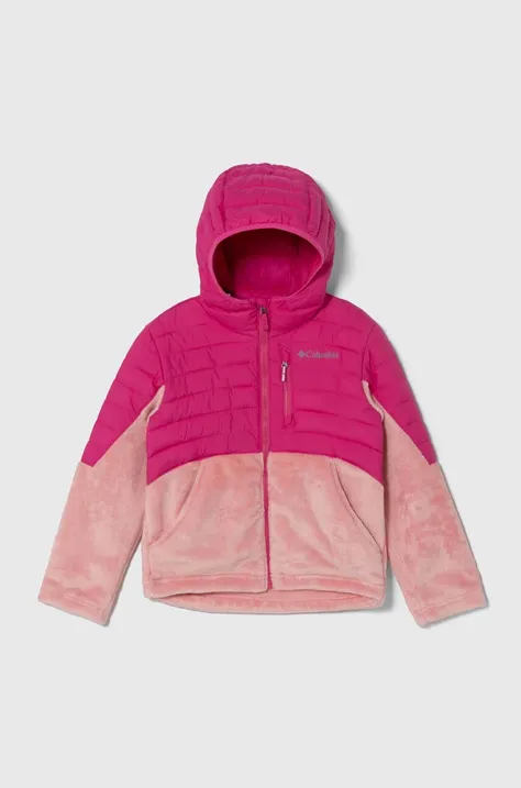 Дитяча куртка Columbia колір рожевий