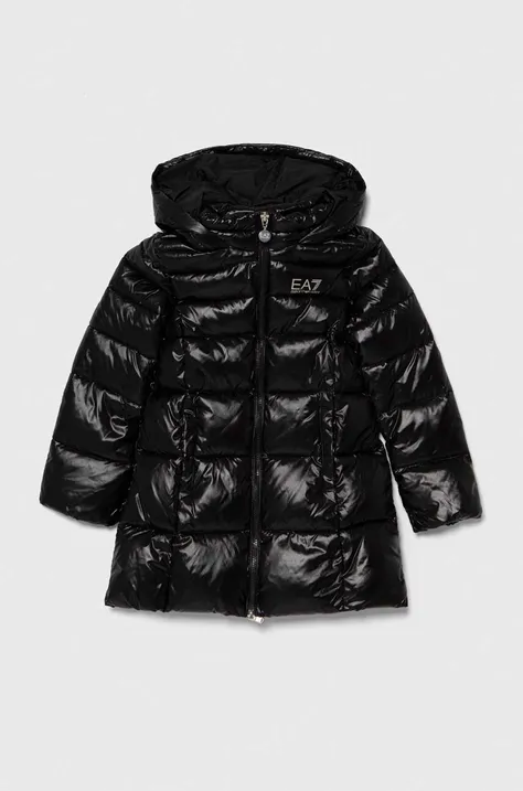 Дитяча куртка EA7 Emporio Armani колір чорний