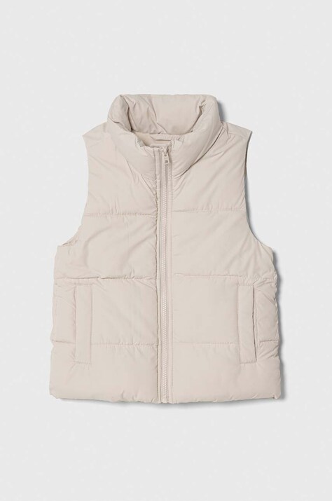 Detská vesta Abercrombie & Fitch béžová farba