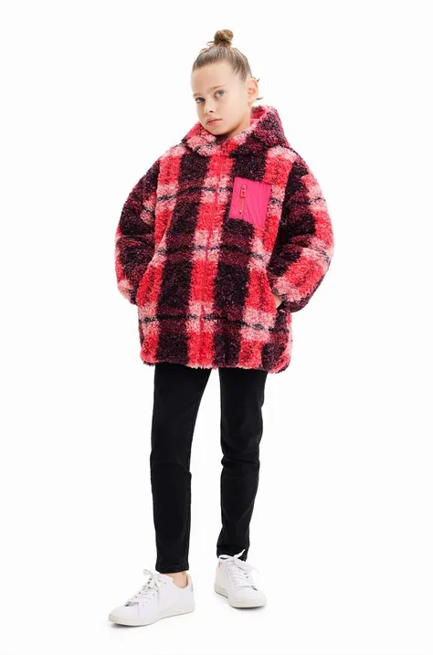 Дитяча куртка Desigual 23WGEW08 JACKET колір рожевий