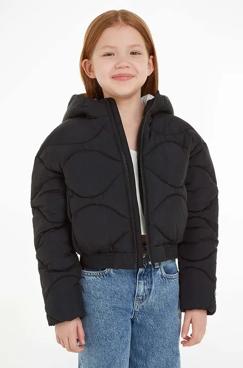 Дитяча куртка Calvin Klein Jeans колір чорний