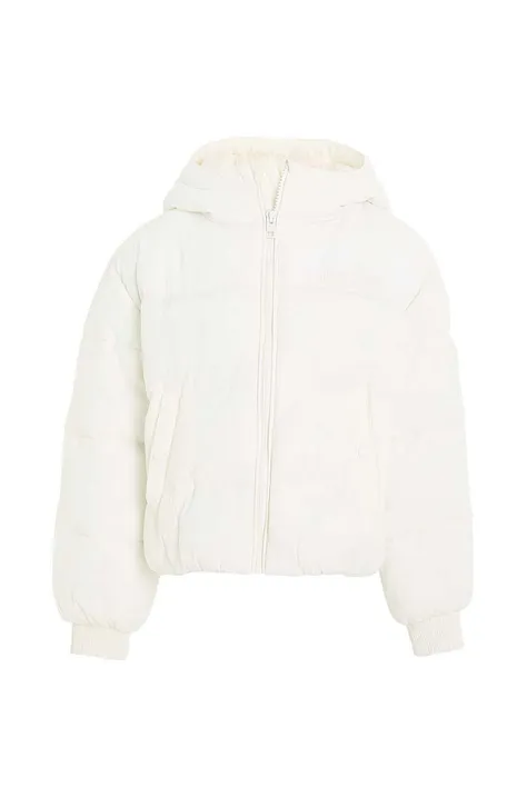 Otroška jakna Tommy Hilfiger bela barva