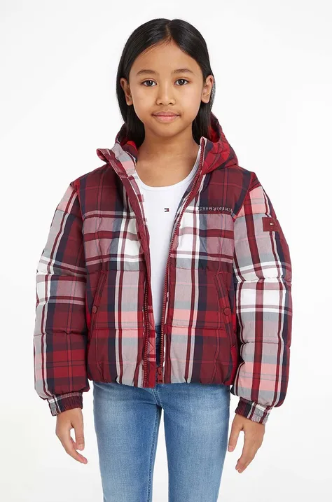 Дитяча куртка Tommy Hilfiger колір бордовий