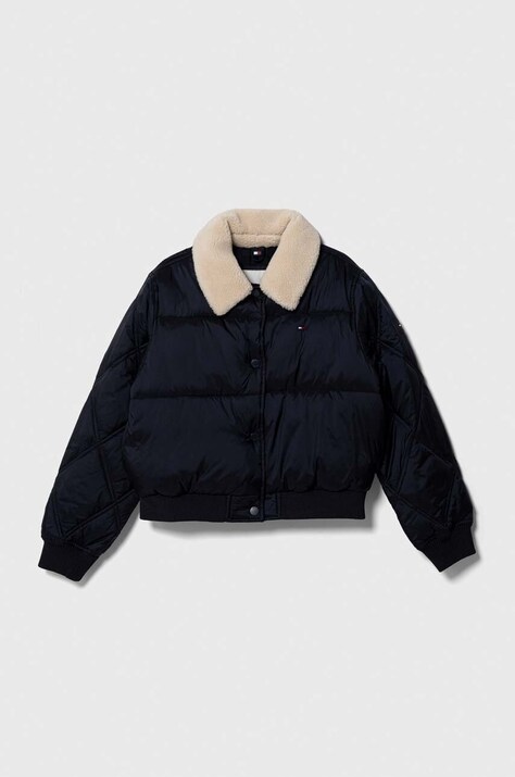 Tommy Hilfiger kurtka dziecięca kolor granatowy