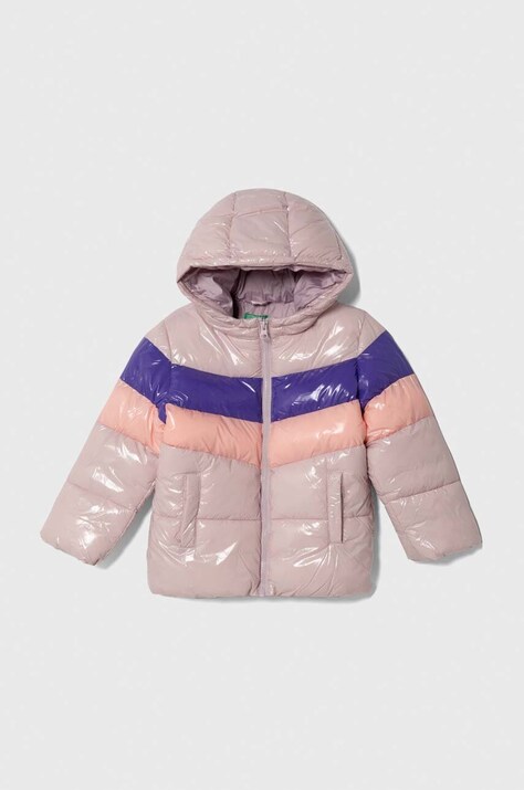 United Colors of Benetton geaca copii culoarea roz