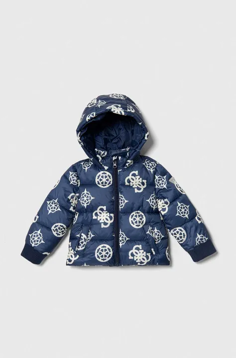 Otroška jakna Guess mornarsko modra barva