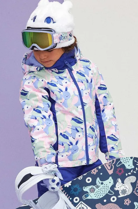 Roxy kurtka narciarska dziecięca SNOWY TALE JK SNJT kolor niebieski