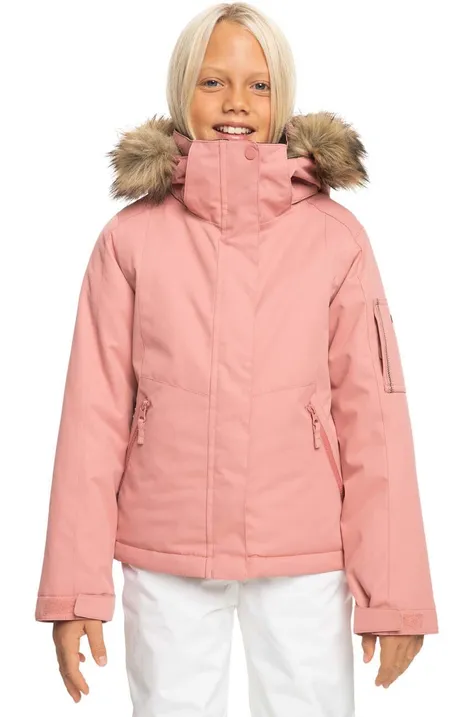 Παιδικό μπουφάν για σκι Roxy MEADE GIRL JK SNJT χρώμα: πορτοκαλί