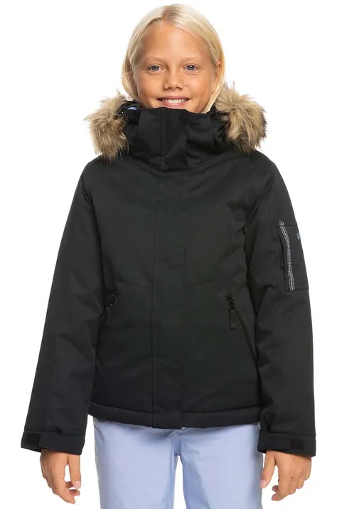 Дитяча гірськолижна куртка Roxy MEADE GIRL JK SNJT колір чорний