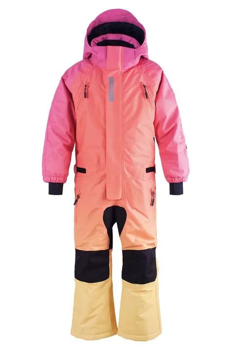 Gosoaky kombinezon narciarski dziecięcy PUSS IN BOOTS kolor różowy