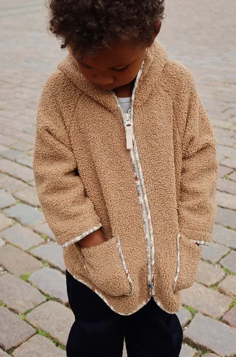 Дитяча куртка Konges Sløjd колір коричневий