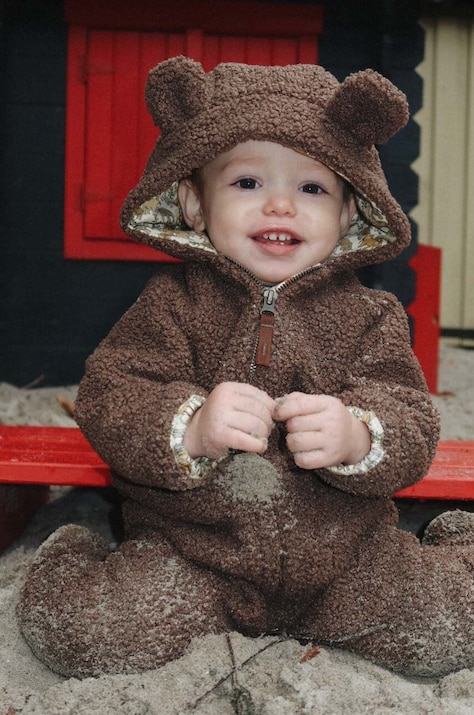 Kombinezon za bebe Konges Sløjd boja: smeđa