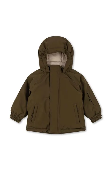 Дитяча куртка Konges Sløjd колір коричневий