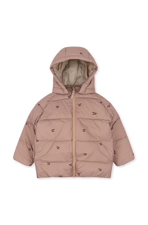 Παιδικό μπουφάν Konges Sløjd χρώμα: ροζ