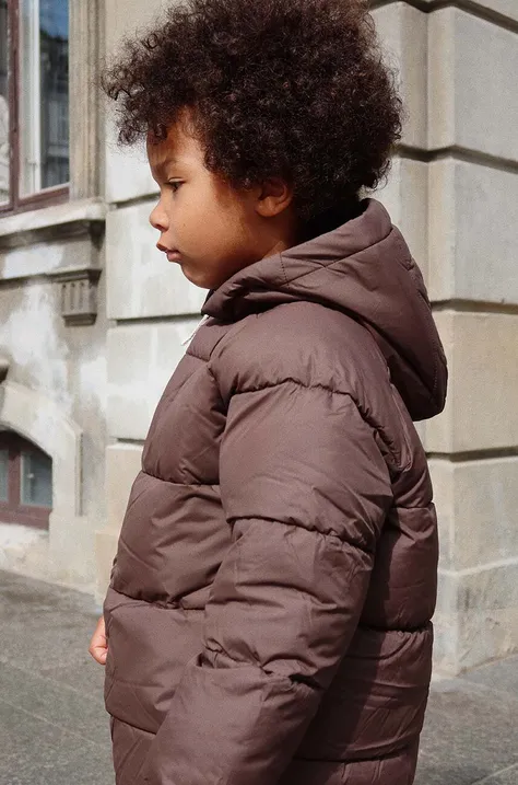 Otroška jakna Konges Sløjd rjava barva