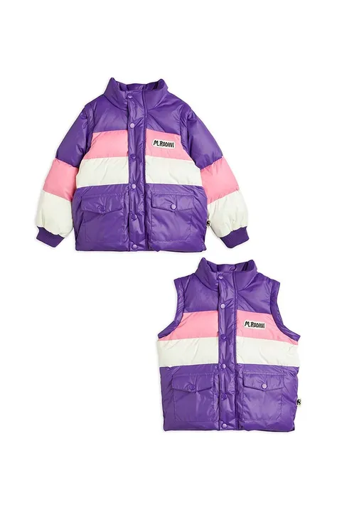 Otroška jakna Mini Rodini vijolična barva
