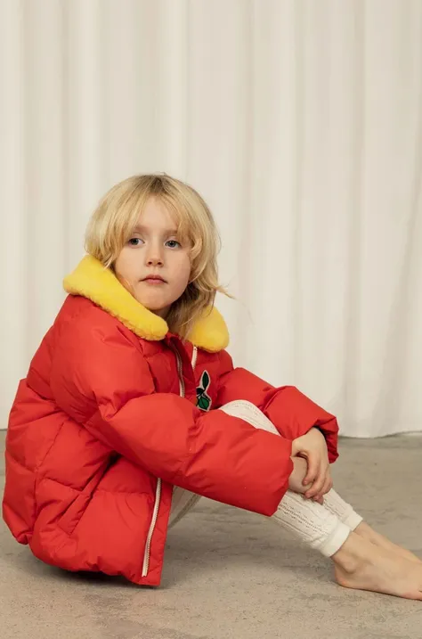 Дитяча куртка Mini Rodini колір червоний