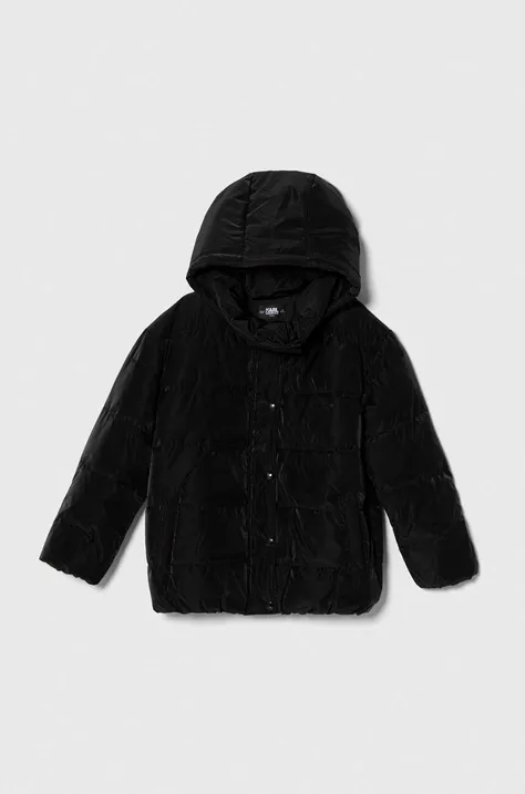 Дитяча куртка Karl Lagerfeld колір чорний
